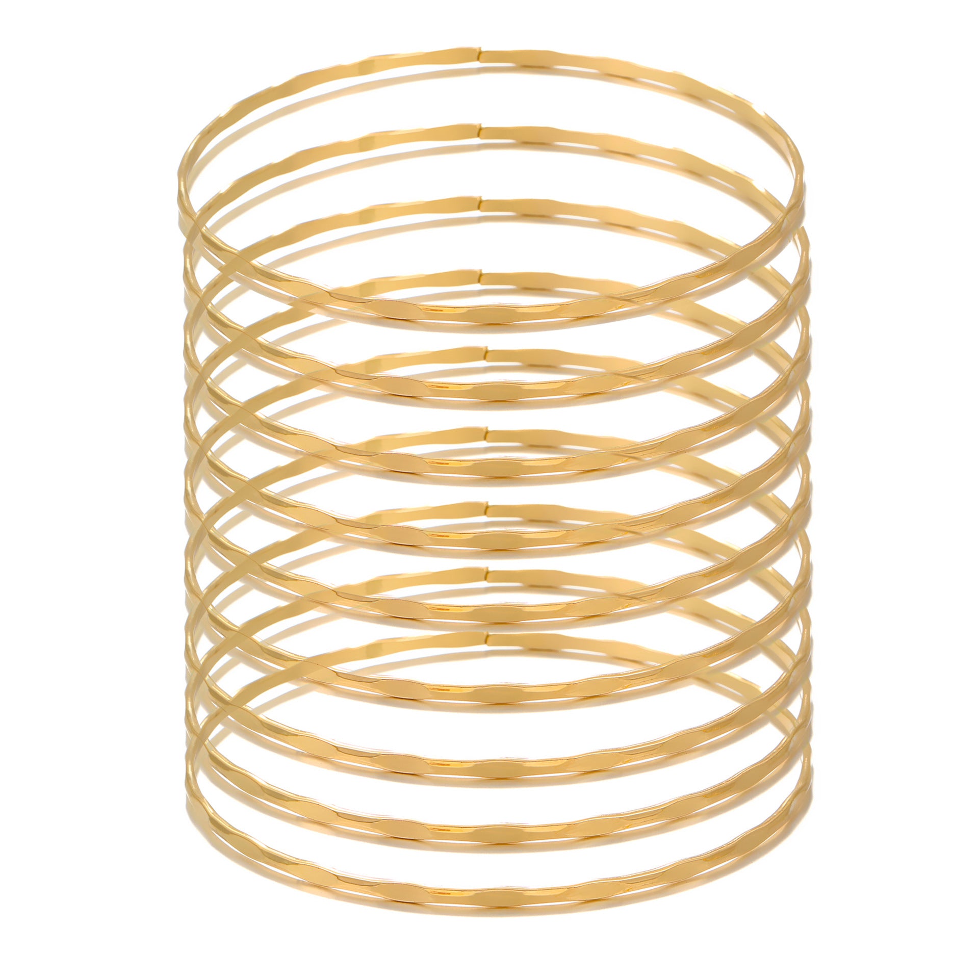 Wholesale multi-layer bracelet set alloy geometric stacked bracelet set